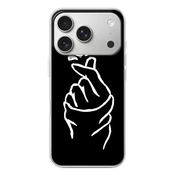 Чехол с рисунком «Сердце на черном» для iPhone 17 Pro Чехол с рисунком «Сердце на черном» для iPhone 17 Pro