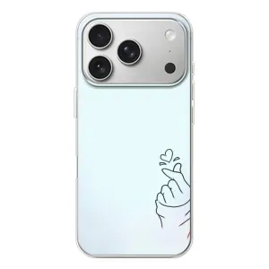 Чохол (Знак сердечка) для iPhone 17 Pro (Сердечко на блакитному)