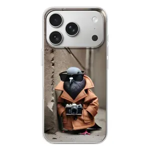 Чехол с мемами тралалело тралала для iPhone 17 Pro (Шпиониро голубио)