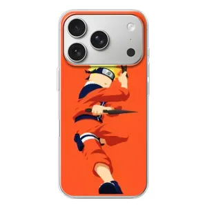 Чехлы с принтом Наруто на iPhone 17 Pro (Силуэт Наруто)