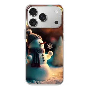 Чехлы на Новый Год iPhone 17 Pro (Снеговик праздничный)