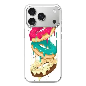 Чохол з зображенням смачної їжі для iPhone 17 Pro (Соковиті пончики)