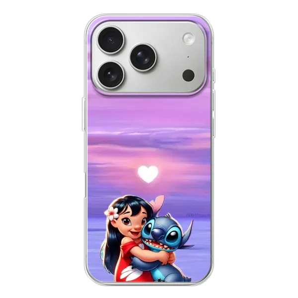 Чехол с рисунком «Стич и Лило» для iPhone 17 Pro