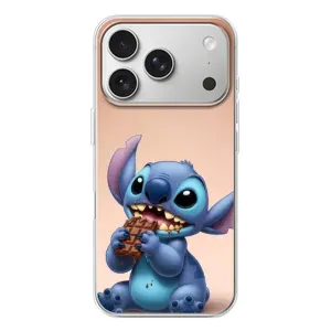 Чехол с рисунком Стич для iPhone 17 Pro (Стич с шоколадом)