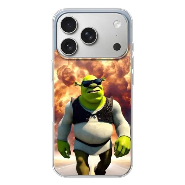 Чохол з малюнком «Епічний вибух Шрек» для iPhone 17 Pro Чохол з малюнком «Епічний вибух Шрек» для iPhone 17 Pro