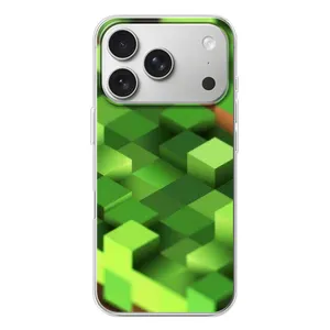 Чехлы для iPhone 17 Pro (Персонажи Майн Крафт) (Текстура)