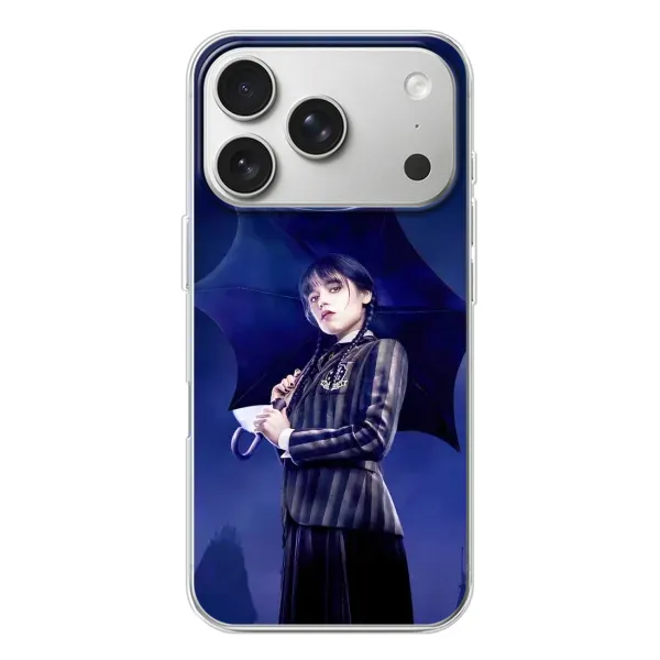 Чохол з малюнком «Венсдей з парасолькою» для iPhone 17 Pro Чохол з малюнком «Венсдей з парасолькою» для iPhone 17 Pro