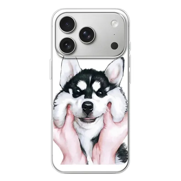 Чехол с рисунком «Собака Хаски» для iPhone 17 Pro Чехол с рисунком «Собака Хаски» для iPhone 17 Pro