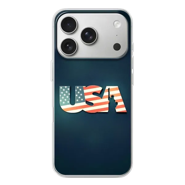 Чехол с рисунком «USA» для iPhone 17 Pro Чехол с рисунком «USA» для iPhone 17 Pro