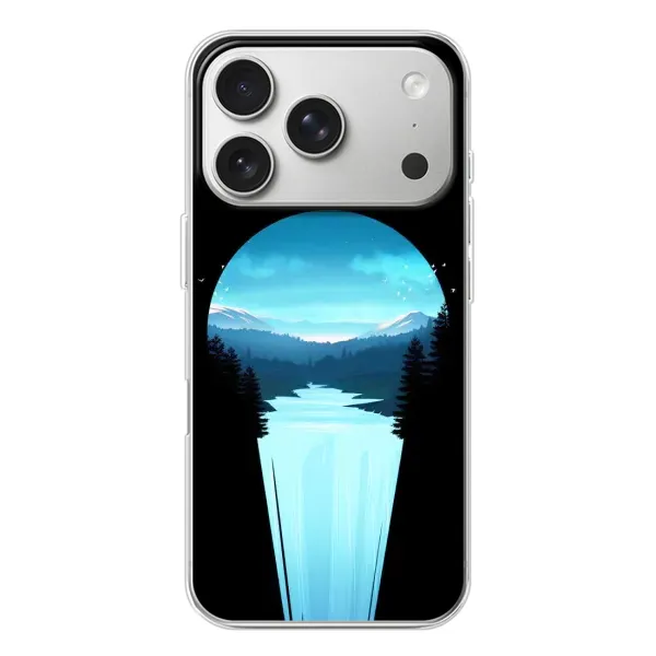 Чехол с рисунком «Синий Водопад» для iPhone 17 Pro Чехол с рисунком «Синий Водопад» для iPhone 17 Pro