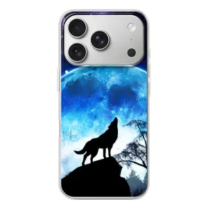 Чохол з Вовком на iPhone 17 Pro (Виє на місяць)
