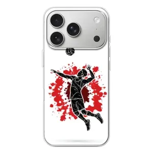 Чехлы с принтом Спортивная тематика для iPhone 17 Pro (Волейболист)