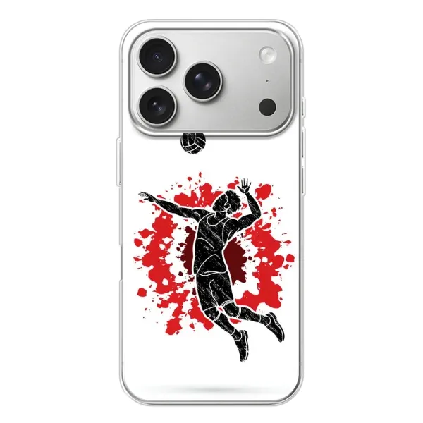 Чехол с рисунком «Волейболист» для iPhone 17 Pro Чехол с рисунком «Волейболист» для iPhone 17 Pro