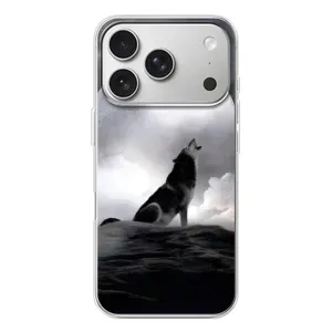 Чохол з Вовком на iPhone 17 Pro (Вовк і місяць)