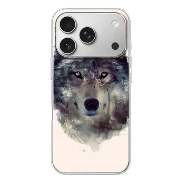 Чехол с рисунком «Волк» для iPhone 17 Pro