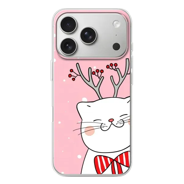 Чехол с рисунком «Зимний кот» для iPhone 17 Pro Чехол с рисунком «Зимний кот» для iPhone 17 Pro