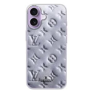 Текстурный Чехол Louis Vuitton для Айфон 17 (Белый ЛВ)