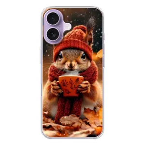 Друкований чохол 'Звірята з кавою' для iPhone 17 (Білка з кавою)