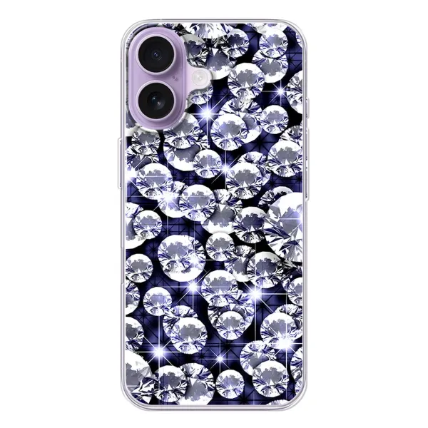 Чехол с рисунком «Бриллианты» для iPhone 17