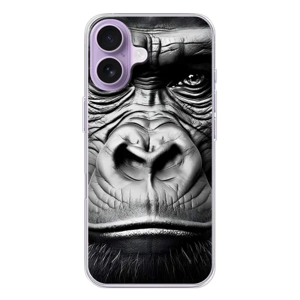 Чехол с рисунком «Черная обезьяна» для iPhone 17 Чехол с рисунком «Черная обезьяна» для iPhone 17