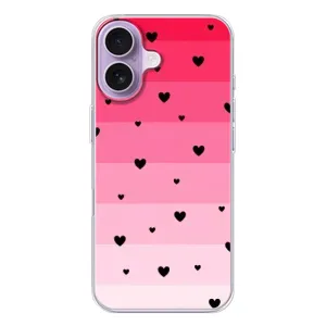 Чохли з тематикою "Маленькі Сердчеки" на iPhone 17 (Чорні сердечка)