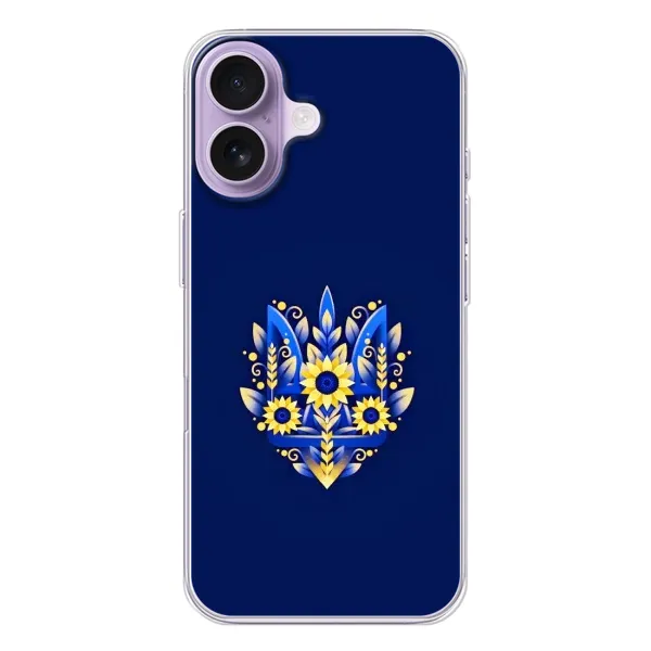 Чехол с рисунком «Цветущий Герб» для iPhone 17