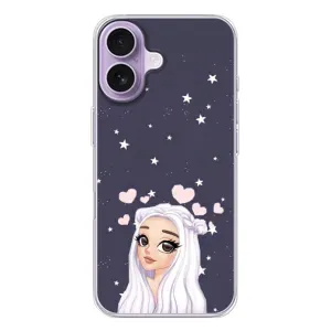 Чехол Стильные девушки на iPhone 17 (Девушка и сердечки)