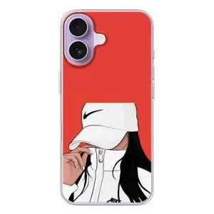 Силиконовый Чехол на iPhone 17 с картинкой Стильных Девушек (Девушка Nike)