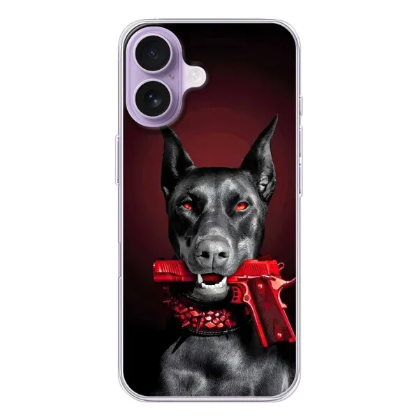 Чохол з малюнком «Доберман злий» для iPhone 17 Чохол з малюнком «Доберман злий» для iPhone 17