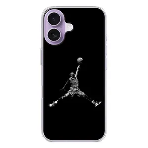 Силиконовый Чехол Nike Air Jordan на Айфон 17 (Джордан)