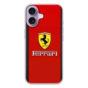 Силіконовий бампер з картинкою машини на iPhone 17 (Ferrari Logo)