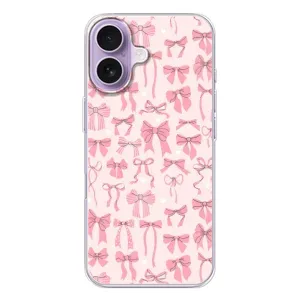 Чехол банты для iPhone 17 (Фон бантики)