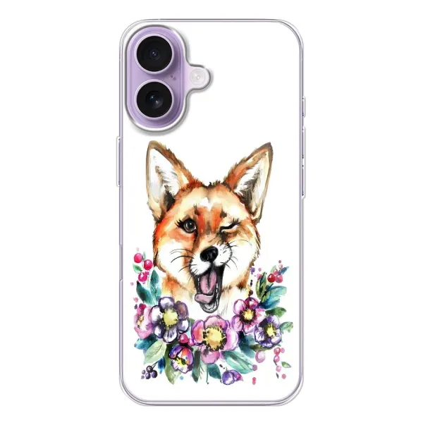 Чехол с рисунком «Хитрая лиса» для iPhone 17