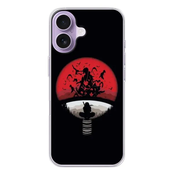 Чехол с рисунком «Итачи на черном» для iPhone 17 Чехол с рисунком «Итачи на черном» для iPhone 17