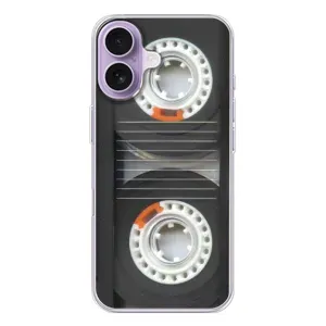 Чехол с Прикольным принтом на iPhone 17 (Кассета магнитофона)