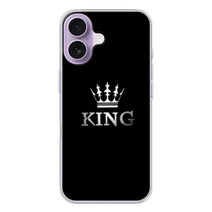 Чехол (Корона на чёрном фоне) для Айфон 17 (KING)