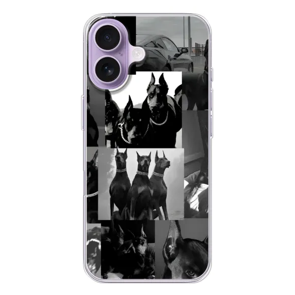 Чохол з малюнком «Колаж Доберман» для iPhone 17 Чохол з малюнком «Колаж Доберман» для iPhone 17