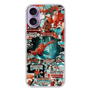 Чехол Супергерой Человека Паука на iPhone 17 (Комиксы Человек Паук)