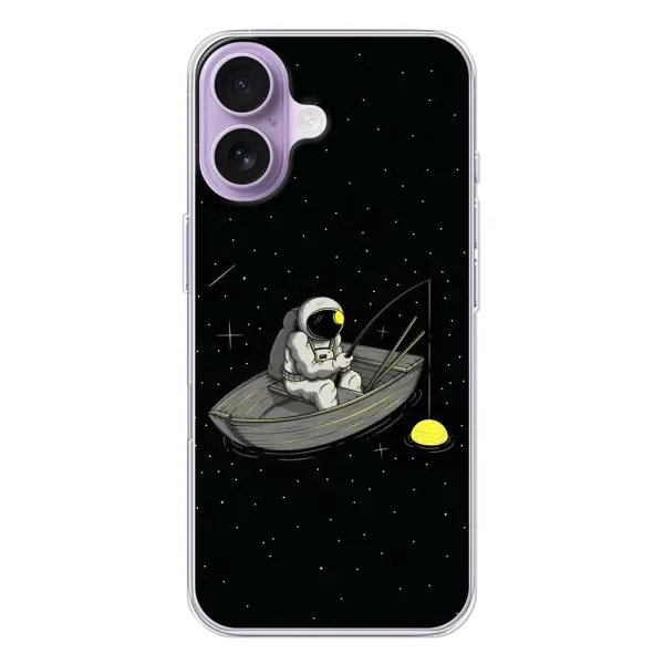 Чехол с рисунком «Космонавт на рыбалке» для iPhone 17 Чехол с рисунком «Космонавт на рыбалке» для iPhone 17