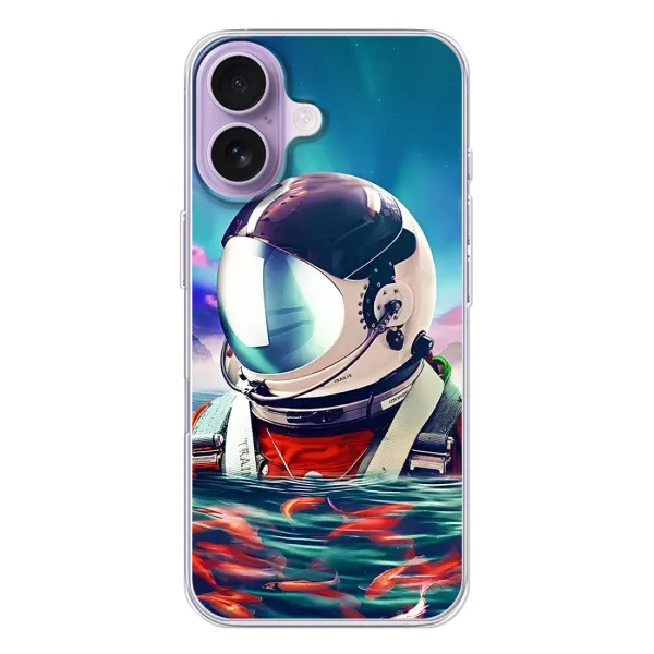 Чехол с рисунком «Космонавт в воде» для iPhone 17 Чехол с рисунком «Космонавт в воде» для iPhone 17