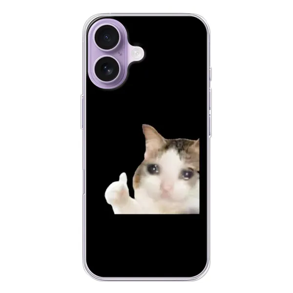 Чохол з малюнком «Кіт у сльозах» для iPhone 17 Чохол з малюнком «Кіт у сльозах» для iPhone 17