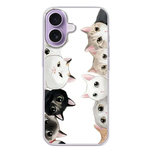 Чехол с рисунком «Коты» для iPhone 17