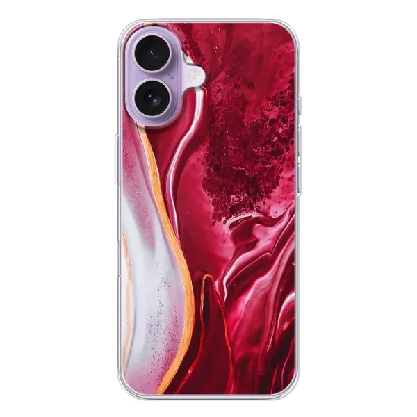 Чехол с рисунком «Красный мрамор» для iPhone 17 Чехол с рисунком «Красный мрамор» для iPhone 17