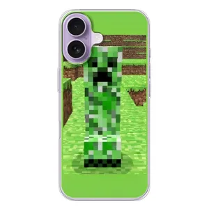 Чехлы для iPhone 17 (Персонажи Майн Крафт) (Крипер 2)