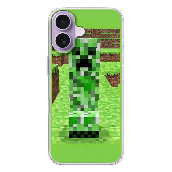 Чехол с рисунком «Крипер 2» для iPhone 17