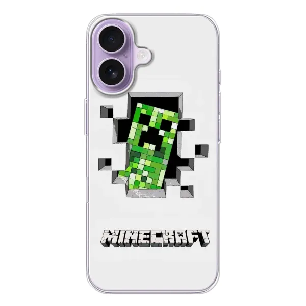Чехол с рисунком «Крипер» для iPhone 17