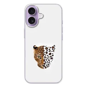 Чехол с леопардовым принтом на iPhone 17 (Леопард на белом)