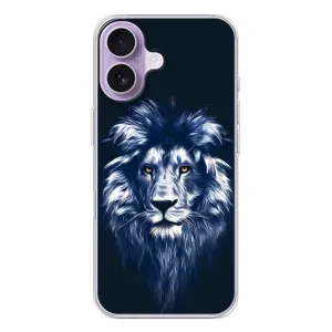 Чохол з картинкою на iPhone 17 (Лев – синій)
