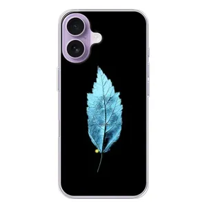 Чехол с картинками на черном фоне для iPhone 17 (Листочек)