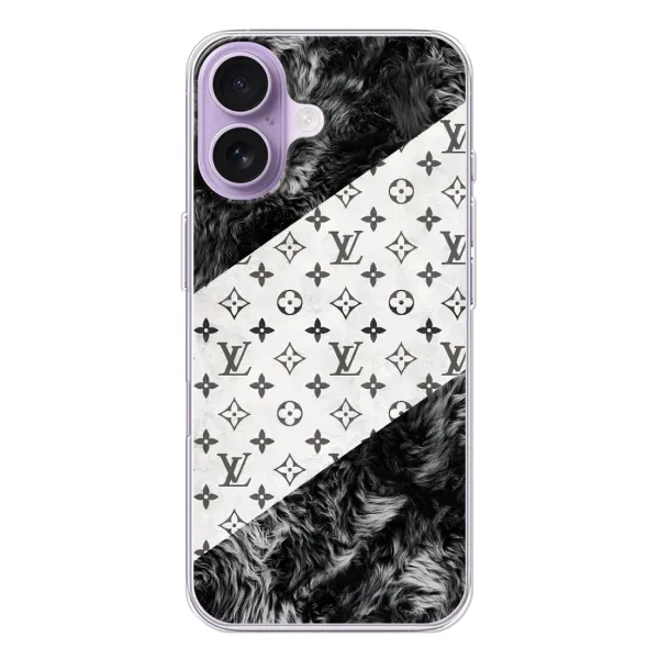 Чехол с рисунком «LV на белом» для iPhone 17